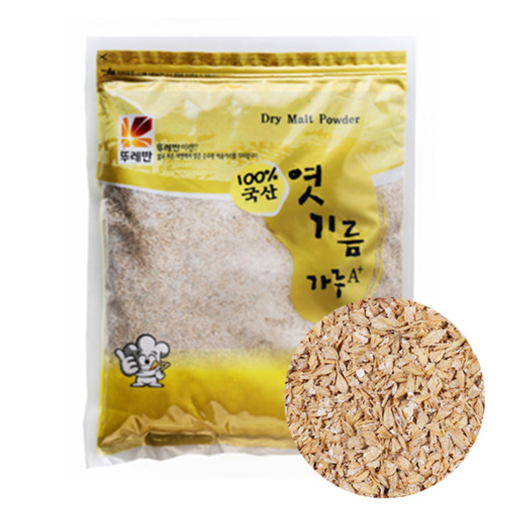 뚜레반 엿기름가루A+(국산 100%) 1kg 1박스(10개입)