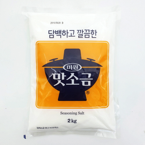 대상 미원 맛소금 2kg 1박스(6개)